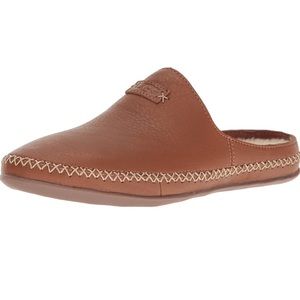 UGG Chestnut Leather Slippers